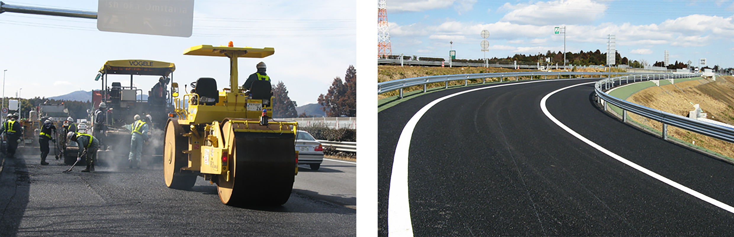 舗装状況・舗装完成